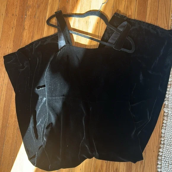 Madewell Black Velvet Jumpsuit - Picture 5 of 6